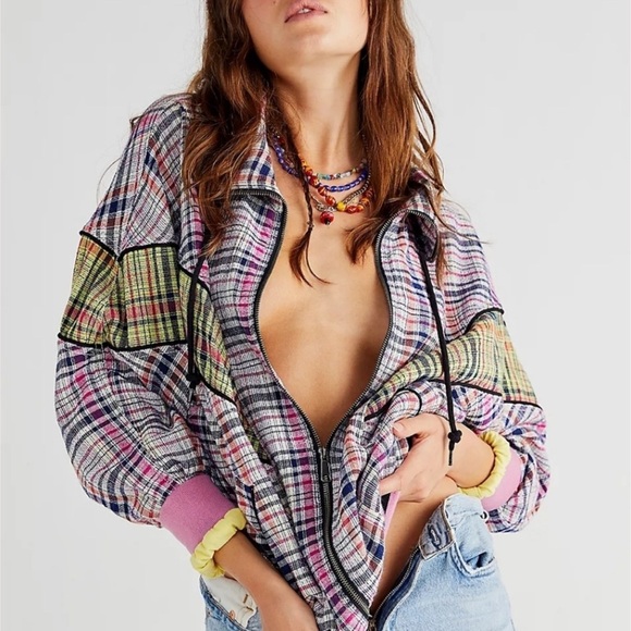 FREE PEOPLE Penny Track Jacket Size Small - Picture 2 of 11